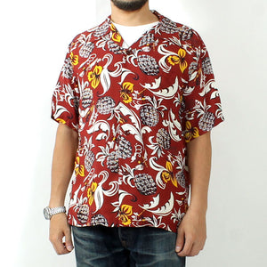 SUN SURF SS39022  RAYON HAWAIIAN SHIRT "ISLAND FEELING"