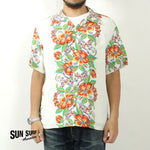 Load image into Gallery viewer, SUN SURF SS39212 RAYON HAWAIIAN SHIRT &quot;BLESSING GIFT FROM HAWAII&quot;
