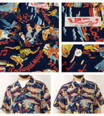 Load image into Gallery viewer, Sun Surf SS39226 RAYON HAWAIIAN SHIRT &quot;THE SONG OF HAWAII&quot;
