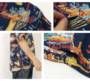 Sun Surf SS39226 RAYON HAWAIIAN SHIRT "THE SONG OF HAWAII"