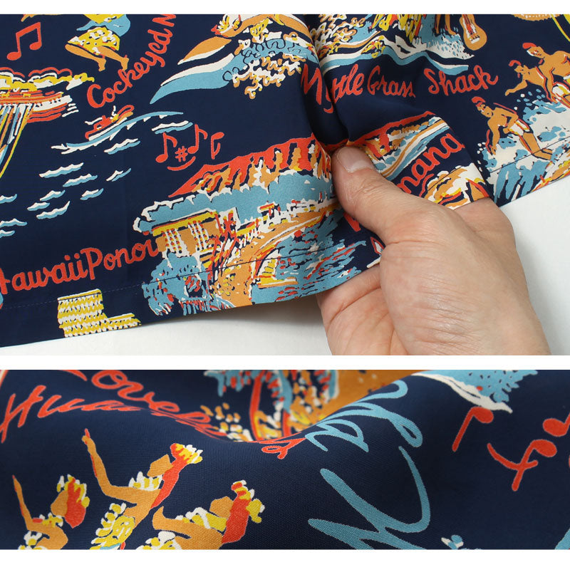 Sun Surf SS39226 RAYON HAWAIIAN SHIRT "THE SONG OF HAWAII"