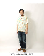 画像をギャラリービューアに読み込む, Sun Surf lot,SS39283 COTTON × LINEN OPEN SHIRT &quot;MACINTOSH UKULELE&quot;
