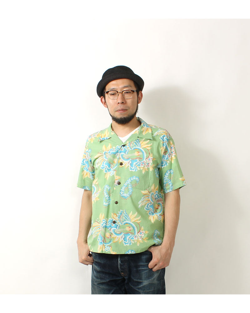 Sun Surf lot,SS39283 COTTON × LINEN OPEN SHIRT "MACINTOSH UKULELE"