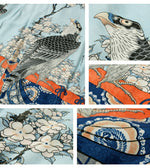 Load image into Gallery viewer, Sun Surf Lot,SS39327 Hawaiian Shirt 葛飾北斎 Katsushika Hokusai 桜花に鷹図
