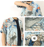 画像をギャラリービューアに読み込む, Sun Surf Lot,SS39327 Hawaiian Shirt 葛飾北斎 Katsushika Hokusai 桜花に鷹図
