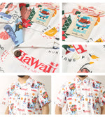 画像をギャラリービューアに読み込む, Sun Surf Lot,SS39333 COTTON × LINEN HOPSACK OPEN SHIRT “Let&#39;s Go to Hawaii!” by Ryohei Yanagihara with MOOKIE
