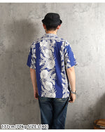 画像をギャラリービューアに読み込む, Sun Surf Lot,SS39612 RAYON HAWAIIAN SHIRT "NIGHT BLOOMING CEREUS BORDER"
