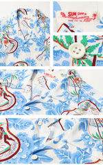 Load image into Gallery viewer, Sun Surf Lot,SS39613 RAYON HAWAIIAN SHIRT "UKULELE MELODY"
