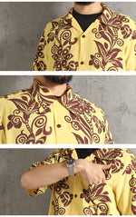 Load image into Gallery viewer, Sun Surf Lot,SS39616 RAYON HAWAIIAN SHIRT "PICTOGRAPH FLOWER"
