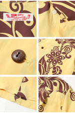Load image into Gallery viewer, Sun Surf Lot,SS39616 RAYON HAWAIIAN SHIRT "PICTOGRAPH FLOWER"
