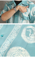 画像をギャラリービューアに読み込む, Sun Surf Lot,SS39629 RAYON HAWAIIAN SHIRT "ORIENTAL BORDER"

