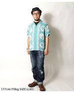 画像をギャラリービューアに読み込む, Sun Surf Lot,SS39629 RAYON HAWAIIAN SHIRT "ORIENTAL BORDER"
