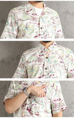 画像をギャラリービューアに読み込む, Sun Surf Lot,SS39693 COTTON LINEN SLUBYARN HAWAIIAN SHIRT "STATE OF HAWAII"
