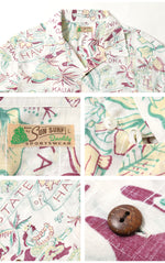 画像をギャラリービューアに読み込む, Sun Surf Lot,SS39693 COTTON LINEN SLUBYARN HAWAIIAN SHIRT "STATE OF HAWAII"
