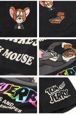 Load image into Gallery viewer, Nevermind Lot,TJN-2612 Tom &amp; Jerry Officially Licensed Embroidered Short-Sleeve T-Shirt
