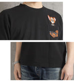 Load image into Gallery viewer, Nevermind Lot,TJN-2612 Tom &amp; Jerry Officially Licensed Embroidered Short-Sleeve T-Shirt
