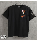 Load image into Gallery viewer, Nevermind Lot,TJN-2612 Tom &amp; Jerry Officially Licensed Embroidered Short-Sleeve T-Shirt
