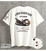 Load image into Gallery viewer, Nevermind Lot,TJN-2612 Tom &amp; Jerry Officially Licensed Embroidered Short-Sleeve T-Shirt
