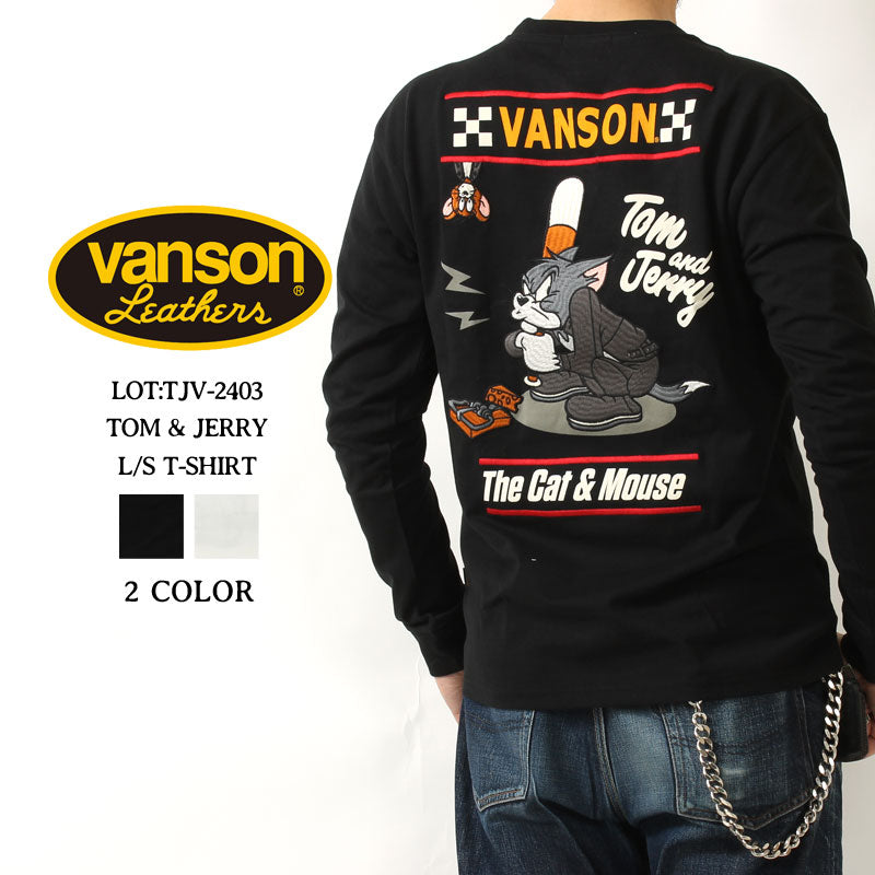 Vanson Lot,TJV-2403 Tom & Jerry Long Sleeve T-shirt