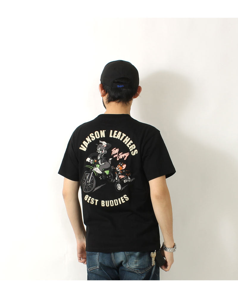 Vanson × Tom & Jerry TJV-2421 S/S T-Shirt