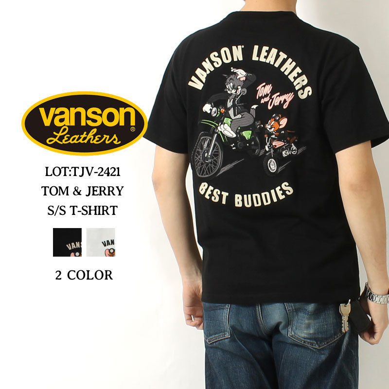 Vanson × Tom & Jerry TJV-2421 S/S T-Shirt