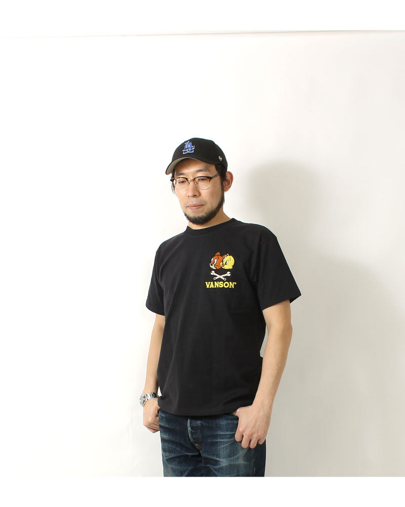 Vanson × Tom & Jerry TJV-2423 S/S T-Shirt