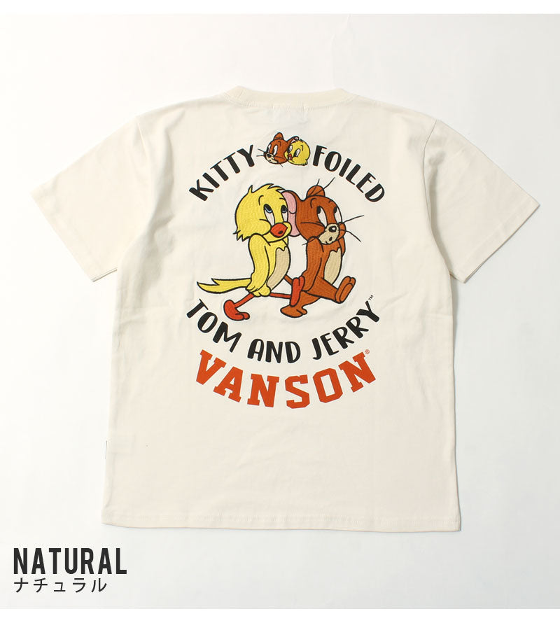 Vanson × Tom & Jerry TJV-2423 S/S T-Shirt