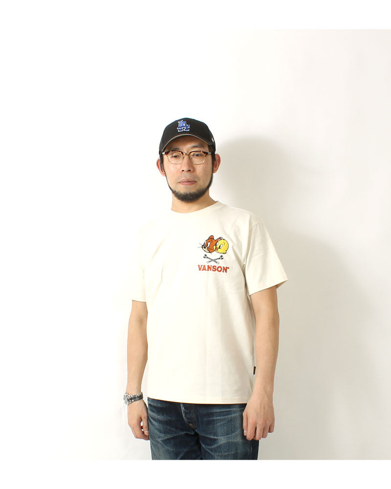 Vanson × Tom & Jerry TJV-2423 S/S T-Shirt