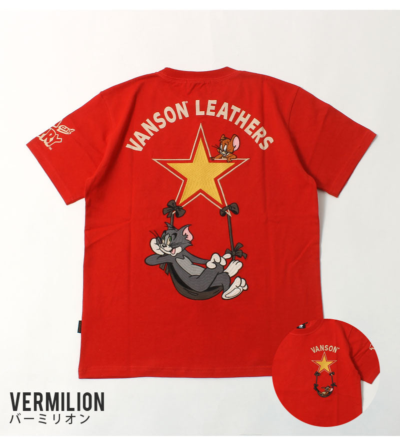 Vanson × Tom & Jerry TJV-2429 S/S T-Shirt