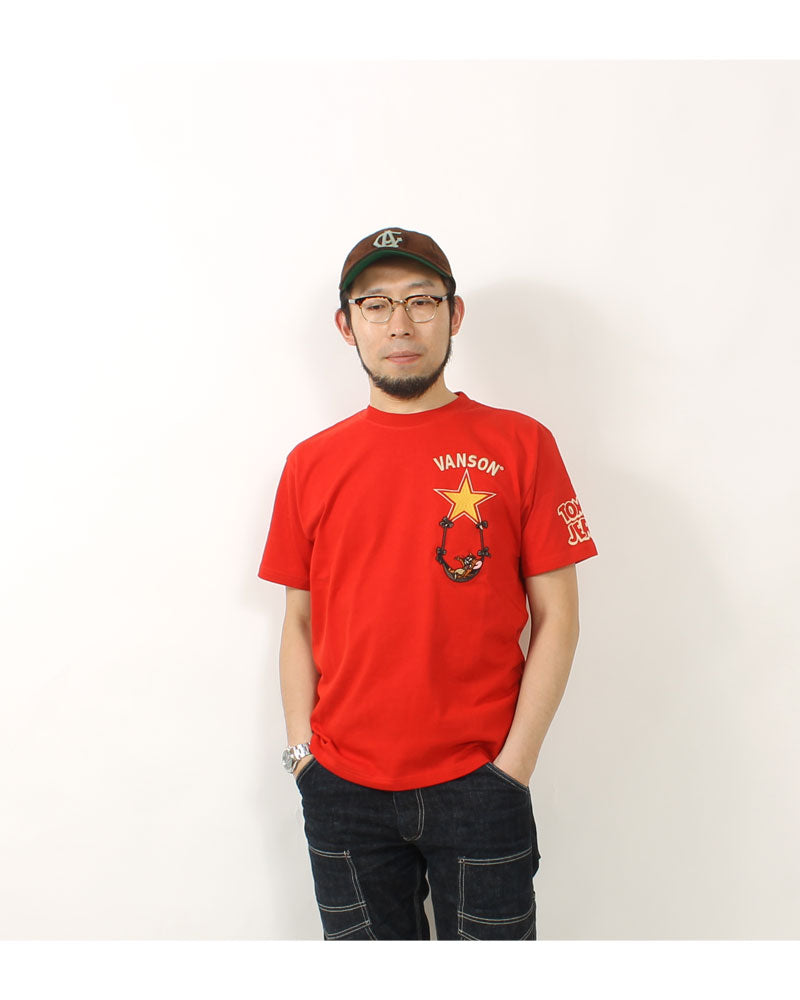 Vanson × Tom & Jerry TJV-2429 S/S T-Shirt