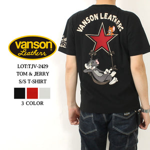 Vanson × Tom & Jerry TJV-2429 S/S T-Shirt