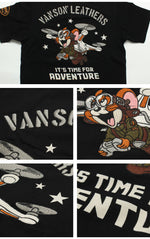 Load image into Gallery viewer, VANSON TJV-2517 Tom &amp; Jerry collaboration embroidered jersey T-shirt
