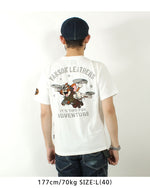 Load image into Gallery viewer, VANSON TJV-2517 Tom &amp; Jerry collaboration embroidered jersey T-shirt
