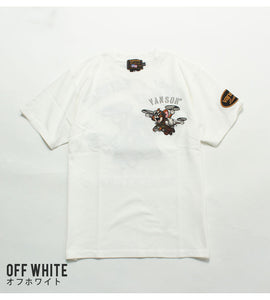 VANSON TJV-2517 Tom & Jerry collaboration embroidered jersey T-shirt