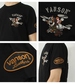 Load image into Gallery viewer, VANSON TJV-2517 Tom &amp; Jerry collaboration embroidered jersey T-shirt
