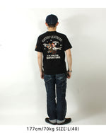 Load image into Gallery viewer, VANSON TJV-2517 Tom &amp; Jerry collaboration embroidered jersey T-shirt
