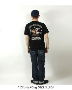 VANSON TJV-2517 Tom & Jerry collaboration embroidered jersey T-shirt