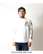 画像をギャラリービューアに読み込む, VANSON TJV-2526 Tom &amp; Jerry collaboration embroidered jersey long-sleeved T-shirt
