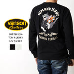 画像をギャラリービューアに読み込む, VANSON TJV-2526 Tom &amp; Jerry collaboration embroidered jersey long-sleeved T-shirt

