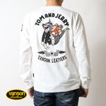 画像をギャラリービューアに読み込む, VANSON TJV-2526 Tom &amp; Jerry collaboration embroidered jersey long-sleeved T-shirt
