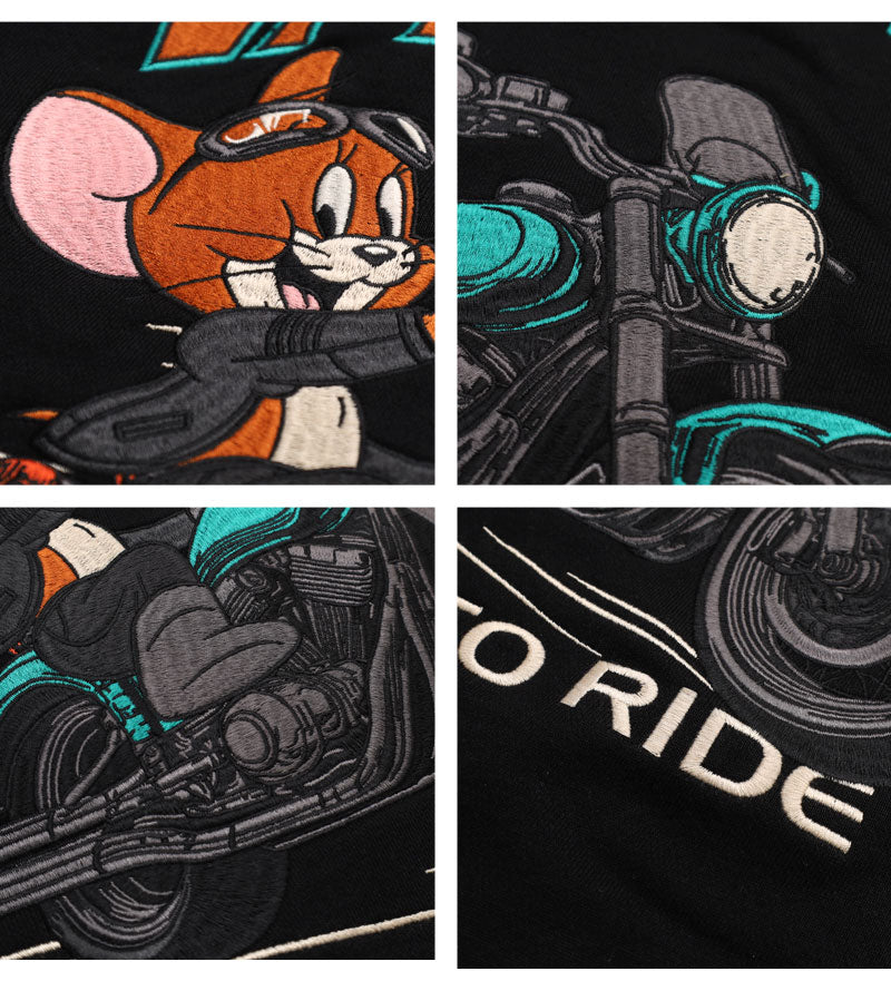 VANSON  TJV-2533 Vanson x Tom & Jerry collaboration zip-up hoodie