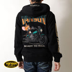画像をギャラリービューアに読み込む, VANSON  TJV-2533 Vanson x Tom &amp; Jerry collaboration zip-up hoodie
