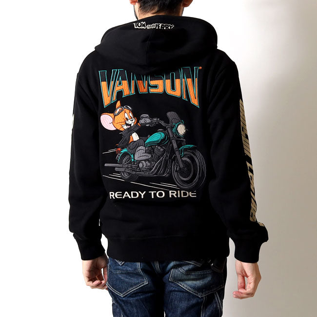 VANSON  TJV-2533 Vanson x Tom & Jerry collaboration zip-up hoodie