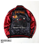 画像をギャラリービューアに読み込む, VANSON TJV-2536 Tom &amp; Jerry collaboration reversible sukajan jacket
