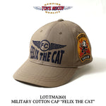 画像をギャラリービューアに読み込む, TOYS McCOY Lot,TMA2601 MILITARY COTTON HERRINGBONE CAP "FELIX THE CAT"
