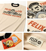 画像をギャラリービューアに読み込む, TOYS McCOY Lot,TMC2438 Felix the cat TEE &quot;Johnson Motors&quot;
