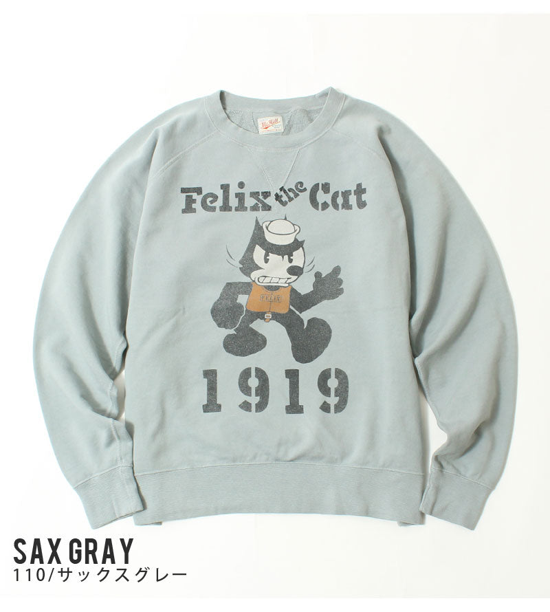 Toys Mccoy TMC2449 GARMENT DYING SWEAT SHIRT FELIX THE CAT "1919"