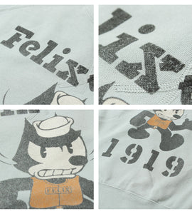 Toys Mccoy TMC2449 GARMENT DYING SWEAT SHIRT FELIX THE CAT "1919"