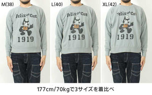 Toys Mccoy TMC2449 GARMENT DYING SWEAT SHIRT FELIX THE CAT "1919"