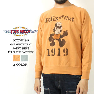 Toys Mccoy TMC2449 GARMENT DYING SWEAT SHIRT FELIX THE CAT "1919"